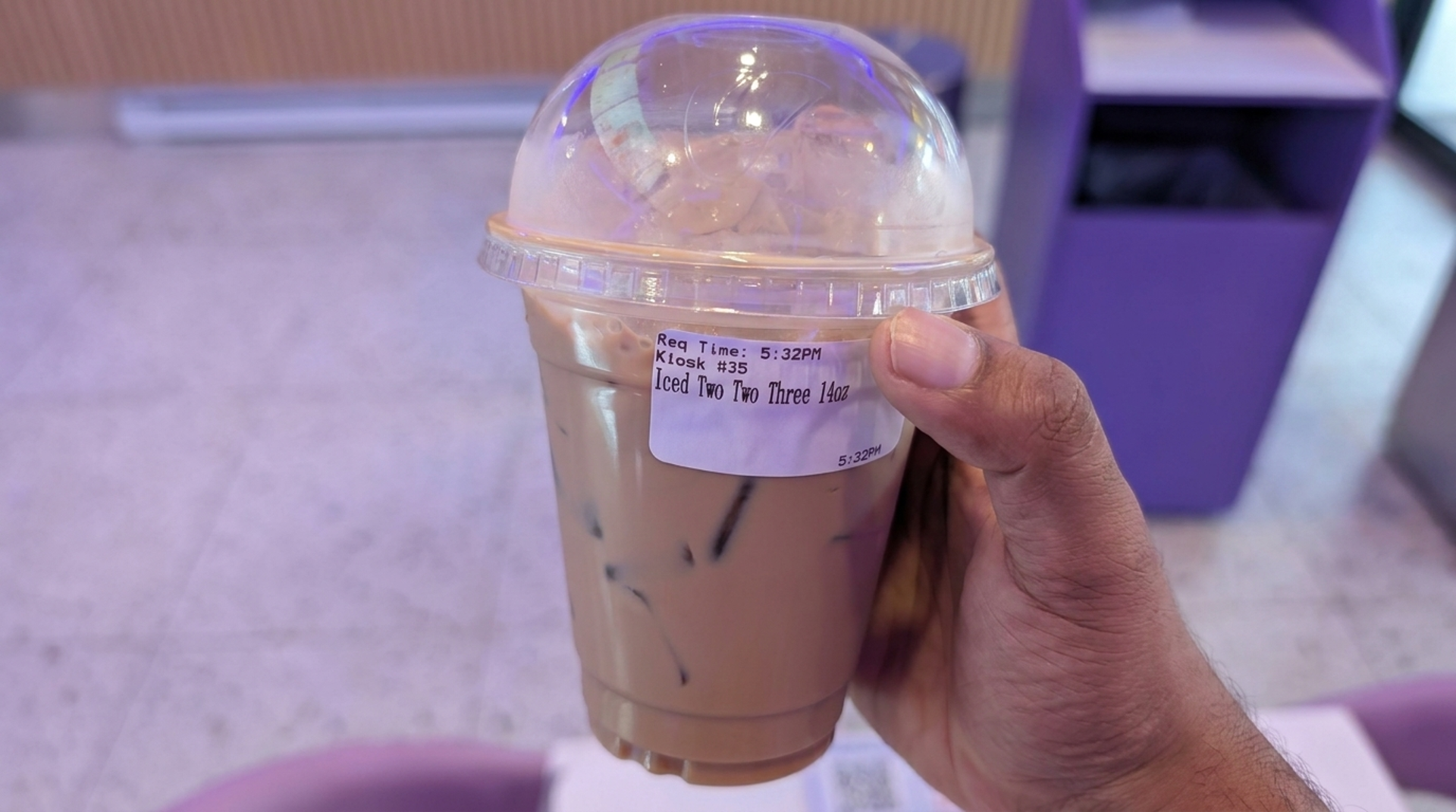 Order at the kiosk