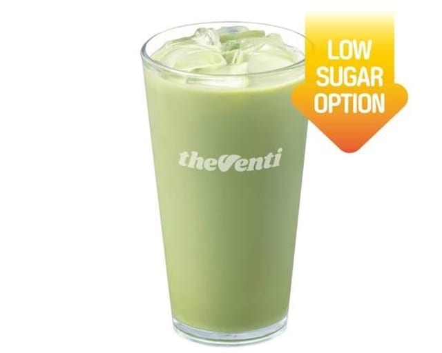 Iced Matcha Latte (Low Sugar).