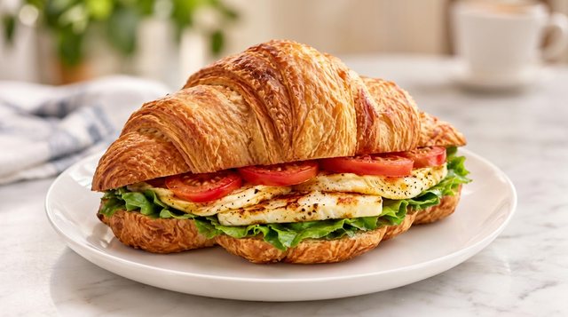Halloumi Egg Croissant.