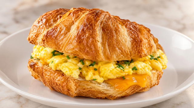 Mix Melt Egg & Cheese Croissant.