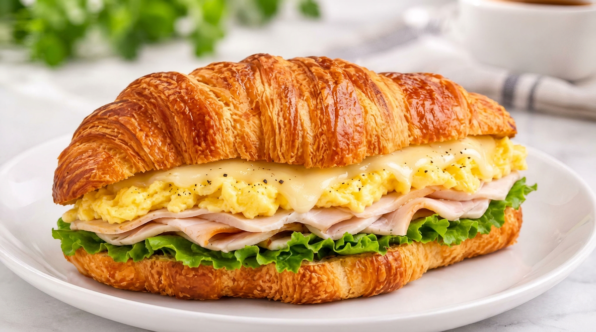 Turkey & Egg Cheese Croissant