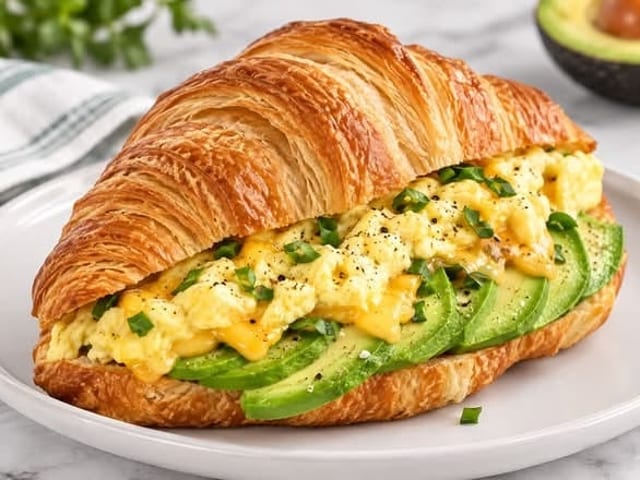 Avocado Egg Croissant.