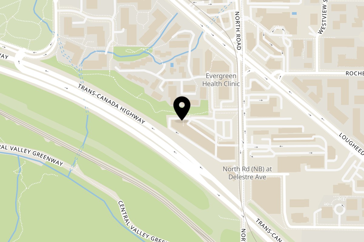 Map showing the location of theVenti Coffee Burnaby on 4501 North Road in Burnaby